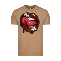 Vintage Coffee sports lips american football Vintage Tee - texasbilliewilder