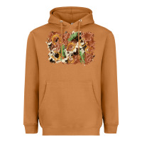 Meerkat horseshoe cowhide cactus background Heavyweight Hoodie - AdoDesignShop