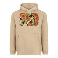 Mushroom horseshoe cowhide cactus background Heavyweight Hoodie - AdoDesignShop