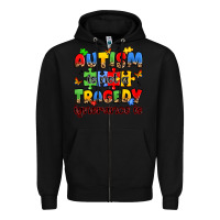 Black autism is not a tragedy ignorance is Zipper Hoodie - JahusDesignShop