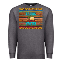 Charcoal Heather tacos before vatos Premium Sweatshirt - BarkalooDesign