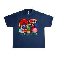 Navy ot occupational therapist Urban Heavy Tee - Zillion Design Studio