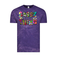 Cloud Purple sassy little thing Vintage Tee - Zillion Design Studio