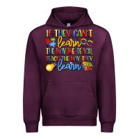 Mauve Wine if they can't learn the way we teach teach the  wa Urban Hoodie - LillyAllenDesigns