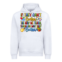 White if they can't learn the way we teach teach the  wa Urban Hoodie - LillyAllenDesigns