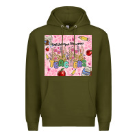 Army Green teachers teach them love them grow Premium Hoodie - MaliasSmallBusiness