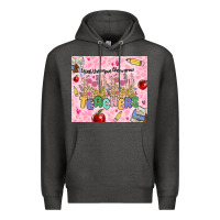 Charcoal Heather teachers teach them love them grow Premium Hoodie - MaliasSmallBusiness