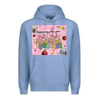 Colony Blue teachers teach them love them grow Premium Hoodie - MaliasSmallBusiness