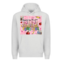 Dove Grey teachers teach them love them grow Premium Hoodie - MaliasSmallBusiness