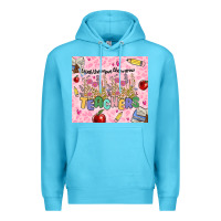 Ocean Blue teachers teach them love them grow Premium Hoodie - MaliasSmallBusiness