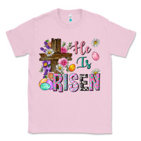 Bubblegum Pink he is risen easter Classic Tee - Neo Western