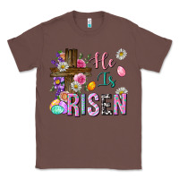 Chestnut he is risen easter Classic Tee - Neo Western