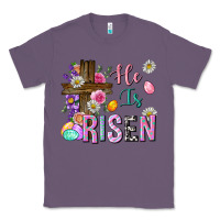 Lavender he is risen easter Classic Tee - Neo Western