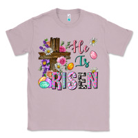Lilac he is risen easter Classic Tee - Neo Western