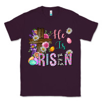 Plum he is risen easter Classic Tee - Neo Western