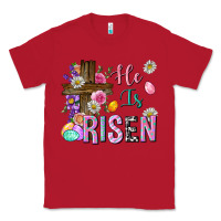 Red he is risen easter Classic Tee - Neo Western