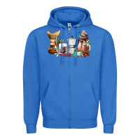 True Royal coffee tools coffee cups Zipper Hoodie - AdoDesignShop