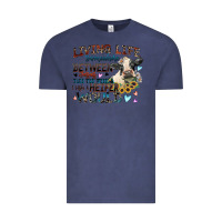 Vintage Denim living life somewhere between jesus take the wheel Vintage Tee - Zillion Design Studio