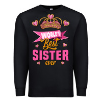 Black world's best sister ever Premium Sweatshirt - Jasminsmagicworld