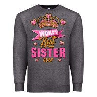 Charcoal Heather world's best sister ever Premium Sweatshirt - Jasminsmagicworld