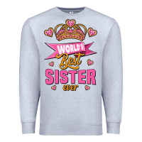 Heather Grey world's best sister ever Premium Sweatshirt - Jasminsmagicworld