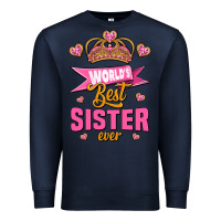 Navy world's best sister ever Premium Sweatshirt - Jasminsmagicworld