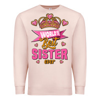 Pale Pink world's best sister ever Premium Sweatshirt - Jasminsmagicworld