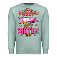 Seafoam world's best sister ever Premium Sweatshirt - Jasminsmagicworld