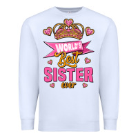 White world's best sister ever Premium Sweatshirt - Jasminsmagicworld