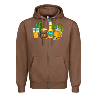Chestnut beer coffee cups Zipper Hoodie - AdoDesignShop