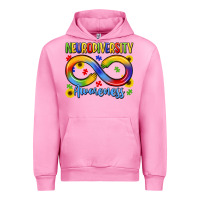 Fuchsia Pink neurodiversity awareness Urban Hoodie - LillyAllenDesigns
