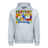Heather Grey neurodiversity awareness Urban Hoodie - LillyAllenDesigns