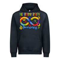 Navy neurodiversity awareness Urban Hoodie - LillyAllenDesigns