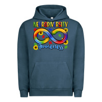 Pigment Midnight Navy neurodiversity awareness Urban Hoodie - LillyAllenDesigns
