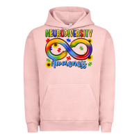 Pigment Salmon neurodiversity awareness Urban Hoodie - LillyAllenDesigns