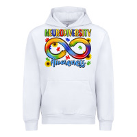 White neurodiversity awareness Urban Hoodie - LillyAllenDesigns