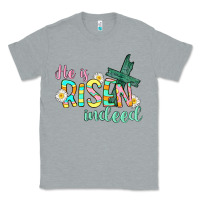 Heather Grey He is risen indeed Easter Classic Tee - CowGirlArtShop