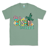 Sage He is risen indeed Easter Classic Tee - CowGirlArtShop