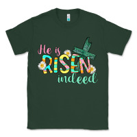 Sports Green He is risen indeed Easter Classic Tee - CowGirlArtShop