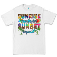 White sunrise sunburn sunset repeat Premium Tee - Artiststas