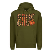 Army Green game day basketball Premium Hoodie - MaliasSmallBusiness