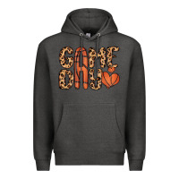 Charcoal Heather game day basketball Premium Hoodie - MaliasSmallBusiness