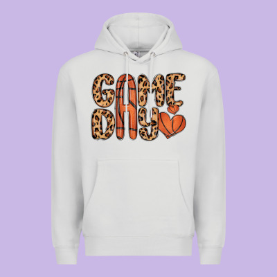 Game Day Basketball Premium Hoodie Designed By Maliassmallbusiness