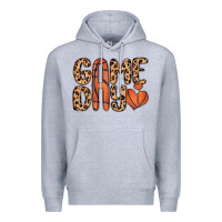 Heather Grey game day basketball Premium Hoodie - MaliasSmallBusiness