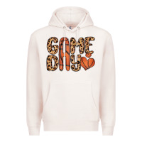 Pale Pink game day basketball Premium Hoodie - MaliasSmallBusiness