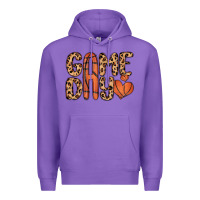 Purple game day basketball Premium Hoodie - MaliasSmallBusiness