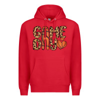 Red game day basketball Premium Hoodie - MaliasSmallBusiness