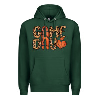 Sports Green game day basketball Premium Hoodie - MaliasSmallBusiness