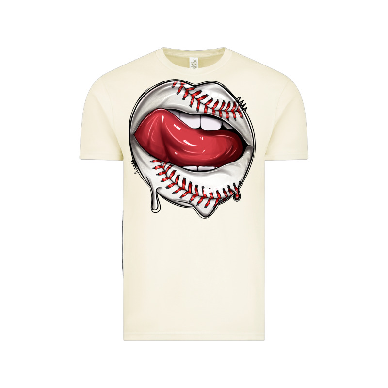 Sports Lips Baseball Vintage Tee by texasbilliewilder | Teevron