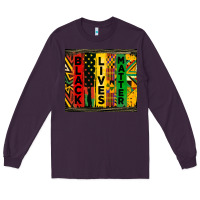 Plum black lives matter tumbler Long Sleeve Tee - HRA Design Shop